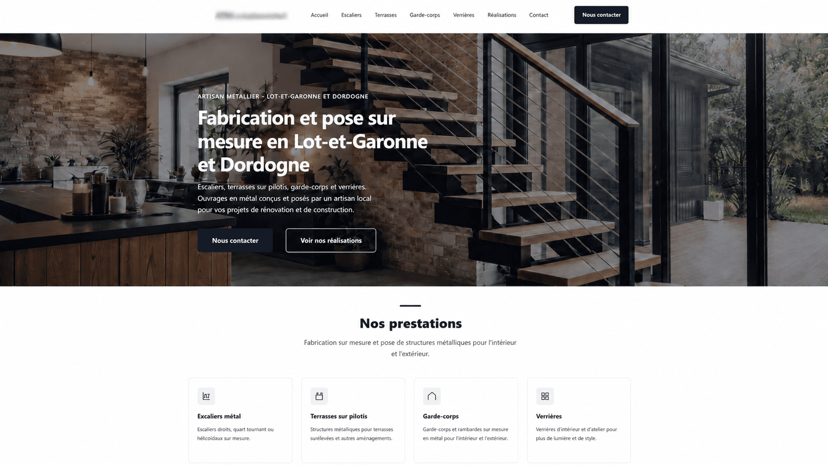 Site vitrine professionnel développé par ADSolutions